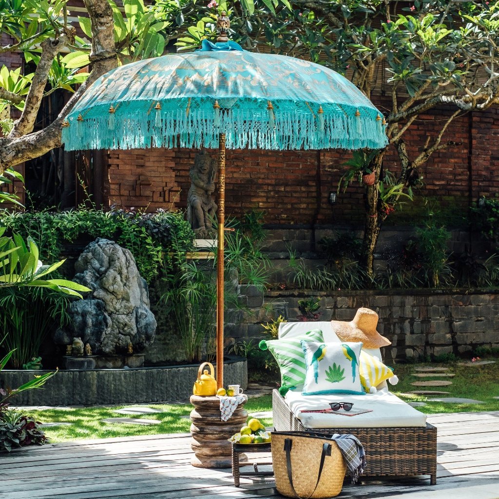 Bette (2m) Round Bamboo Parasol - IN STOCK