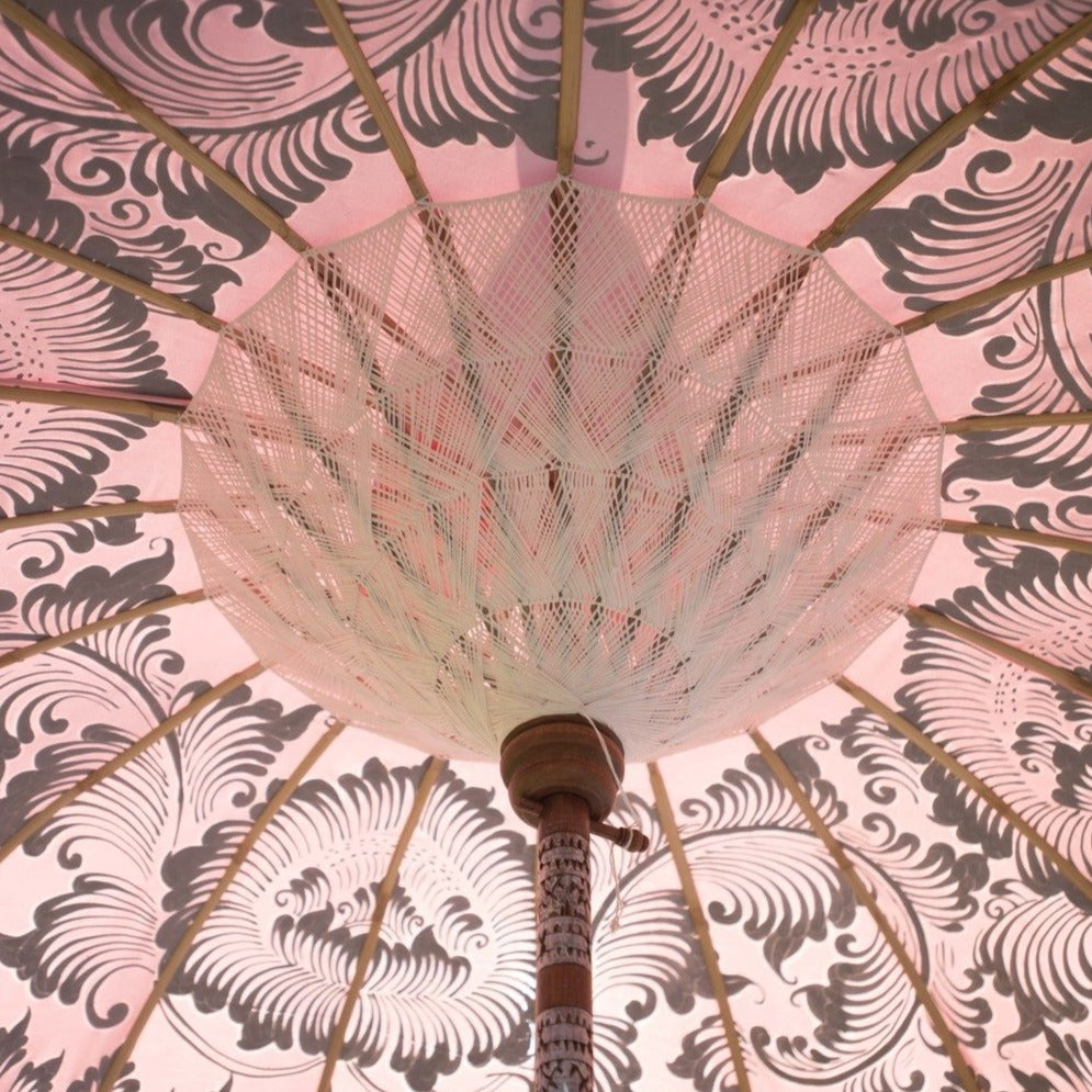 Stevie (2m) Round Bamboo Parasol - OUT OF STOCK