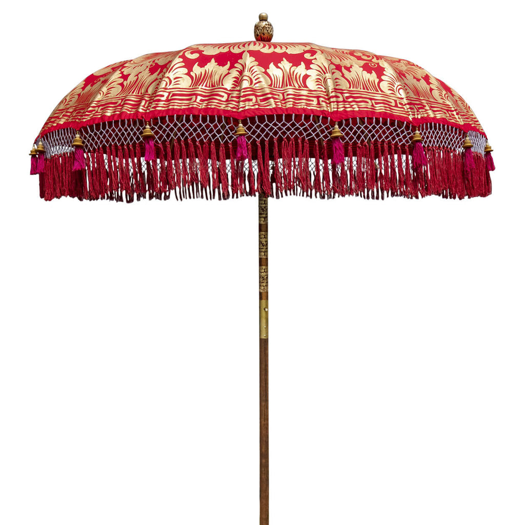Olivia (2m) Round Bamboo Parasol - IN STOCK